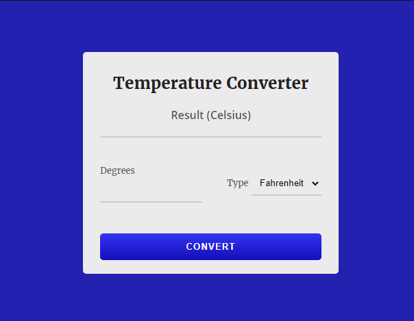 Temperature Converter