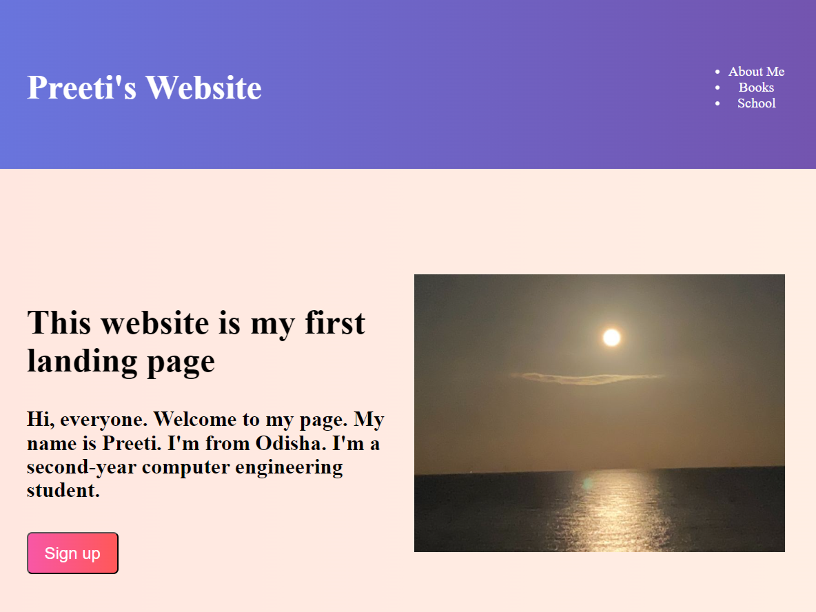 Landing Page